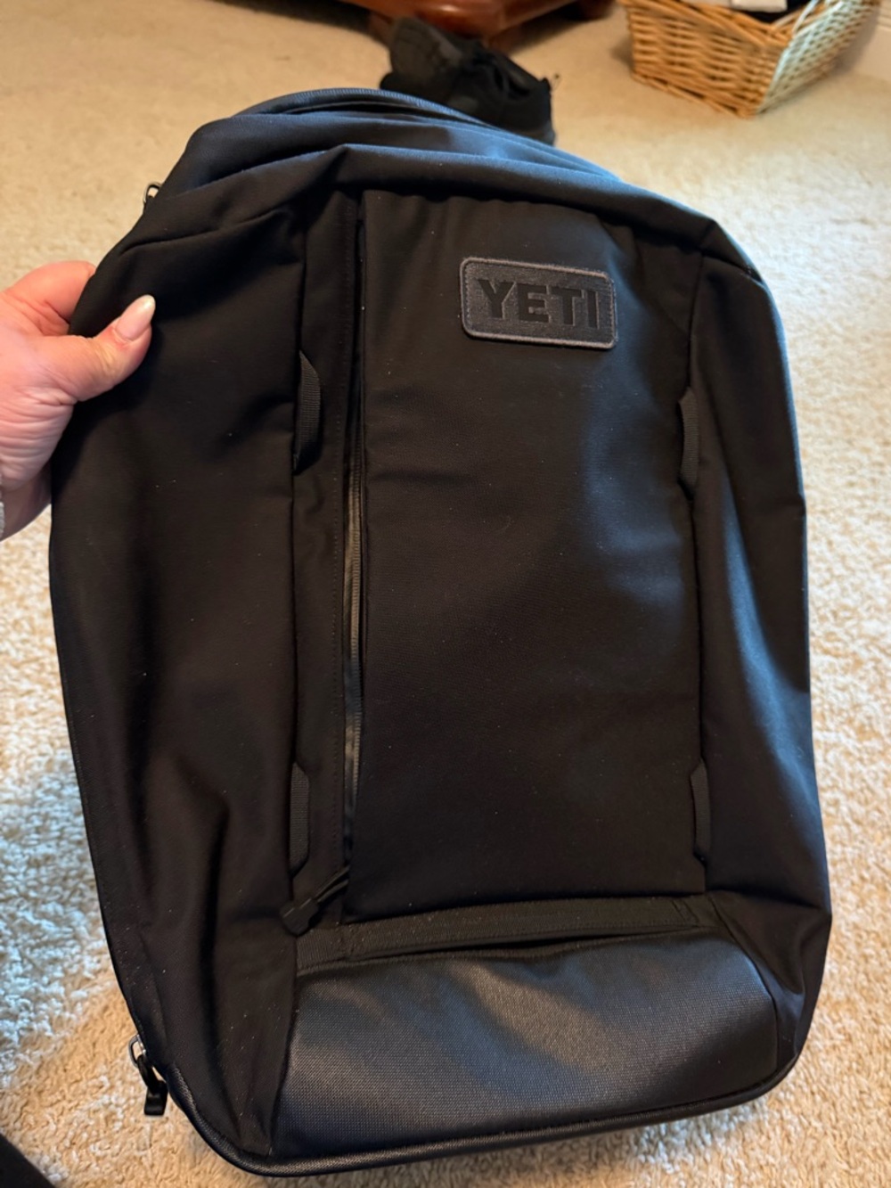 Yeti Black Men's Everyday Backpack with Front Zip Pocket